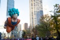 Goku balloon above Central Park South the Macy`s Thanksgiving Day Parade 2021