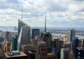 Midtown New York from the Rockefeller Center Royalty Free Stock Photo