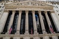 New York Stock Exchange Building exterior view in Lower Manhattan Financial District Royalty Free Stock Photo