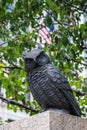 New York City, NY/USA - circa July 2015: Bronze owl sculpture in Herald Square, New York Royalty Free Stock Photo