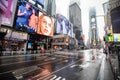 New York City, NY / USA - 3/29/2020: Empty streets of New York City during Coronavirus quarantine