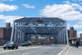 New York City, NY/USA - 04/09/2019: Looking eastward across the145th Street Bridge, leading from the Bronx to Harlem in