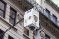 New York City, NY, USA - May 17, 2019: NYPD security surveillance camera an a street in USA