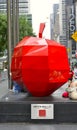 Sculpture of The Big Apple in Manhattan, New York, USA