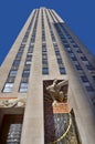 Rockefeller Center is a complex of 19 commercial buildings. Royalty Free Stock Photo