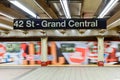 42 St - Grand Central Subway Station Royalty Free Stock Photo