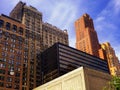 New york city office buildings glass exterior Royalty Free Stock Photo