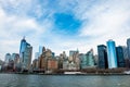 New York City panorama with Manhattan Skyline over Hudson River Royalty Free Stock Photo