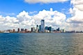 New York City panorama with Manhattan Skyline over Hudson Royalty Free Stock Photo