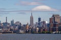 New York City panorama with Manhattan Skyline over Hudson River Royalty Free Stock Photo