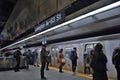 New York City People Commute to Work Subway Car Train Station Rush Hour Royalty Free Stock Photo