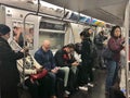 New York City People Commuting Subway Underground Transit Diverse New Yorkers NYC Urban Life