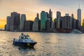 New York City Police Department boat Royalty Free Stock Photo