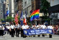 New York City Police Department Members at Gay Pride Parade Royalty Free Stock Photo