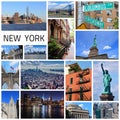 New York City postcard Royalty Free Stock Photo