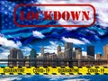 New York city quarantine lockdown Royalty Free Stock Photo
