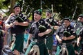 New York City Sanitation Department Bagpipe Marching Band Royalty Free Stock Photo