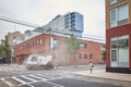 New York City Sanitation Department vehicle on 5th Street in Long Island City, Queens.