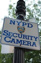 New York City Security Camera in Area Royalty Free Stock Photo