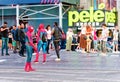 Two Spidermen in Times Square