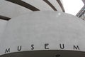 NEW YORK CITY- SEPTEMBER 01: The Solomon R. Guggenheim Museum of mod Royalty Free Stock Photo