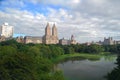 New York City Skyline Above Central Park Royalty Free Stock Photo