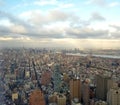 New York City skyline Aerial panorama view. New York. Royalty Free Stock Photo