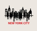 New York City Skyline, sign and ssymbol design