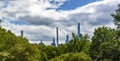 The New York City skyline as seen from Central Park Royalty Free Stock Photo