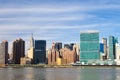 New York City skyline from Long Island City Royalty Free Stock Photo