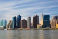 New York City skyline from Long Island City Royalty Free Stock Photo