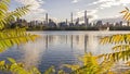 New York City skyline in autumn