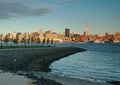 New York City Skyline at Dusk from Hoboken, NJ Royalty Free Stock Photo