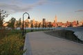 New York City Skyline at Dusk from Hoboken, NJ Royalty Free Stock Photo