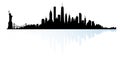 New York city skyline horizontal banner Royalty Free Stock Photo