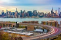 New York City Skyline from New Jersey Royalty Free Stock Photo