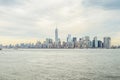 New York City Skyline. Manhattan Cityscape. Freedom Tower and Futuristic Skyscrapers Royalty Free Stock Photo