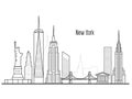 New York city skyline - Manhatten cityscape and landmark