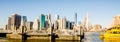 New york city skyline surroundings Royalty Free Stock Photo