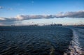 New York City skyline view from water