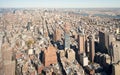 New York City skyline with urban skyscrapers at sunset Royalty Free Stock Photo