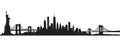 New York City Skyline Vector