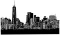 New York City Skyline vector graphic