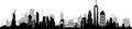 New York City Skyline Vector Royalty Free Stock Photo