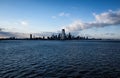 New York City skyline view from water