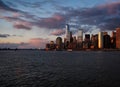 New York City skyline view from water