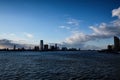 New York City skyline view from water Royalty Free Stock Photo