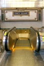 New York City Station subway Times Square sign on tile wall. Royalty Free Stock Photo