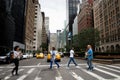 New York City street crossing on Park Ave