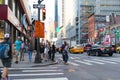 New York City street road in Manhattan at summer time. Royalty Free Stock Photo